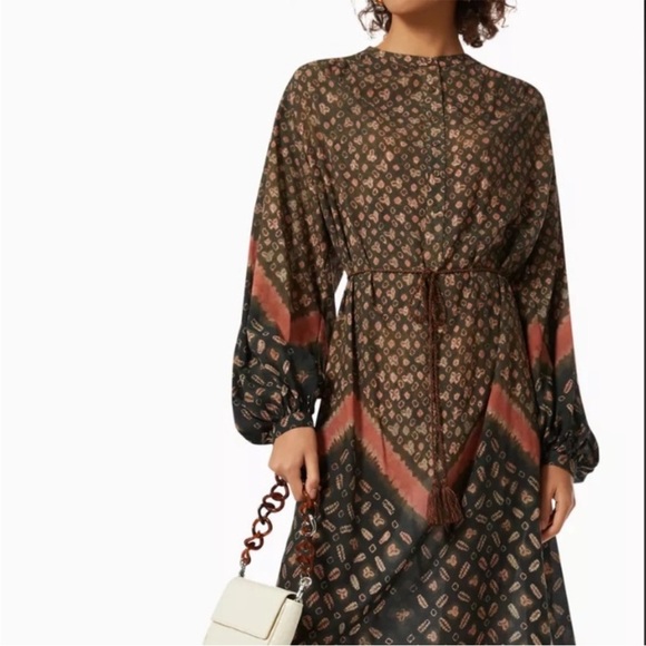Ulla Johnson Agadir Coverup Jasper Size Small Tan Brown Bohemian Boho - Picture 1 of 11